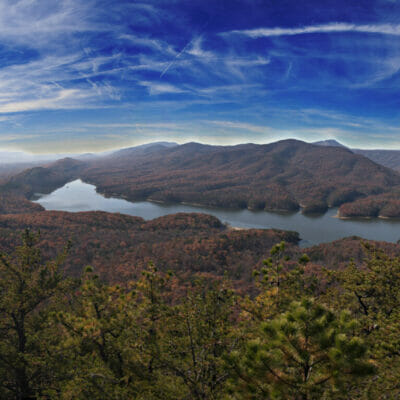 View of Carvins Cove from the Appalachian Trail Carvins Cove Natural Reserve