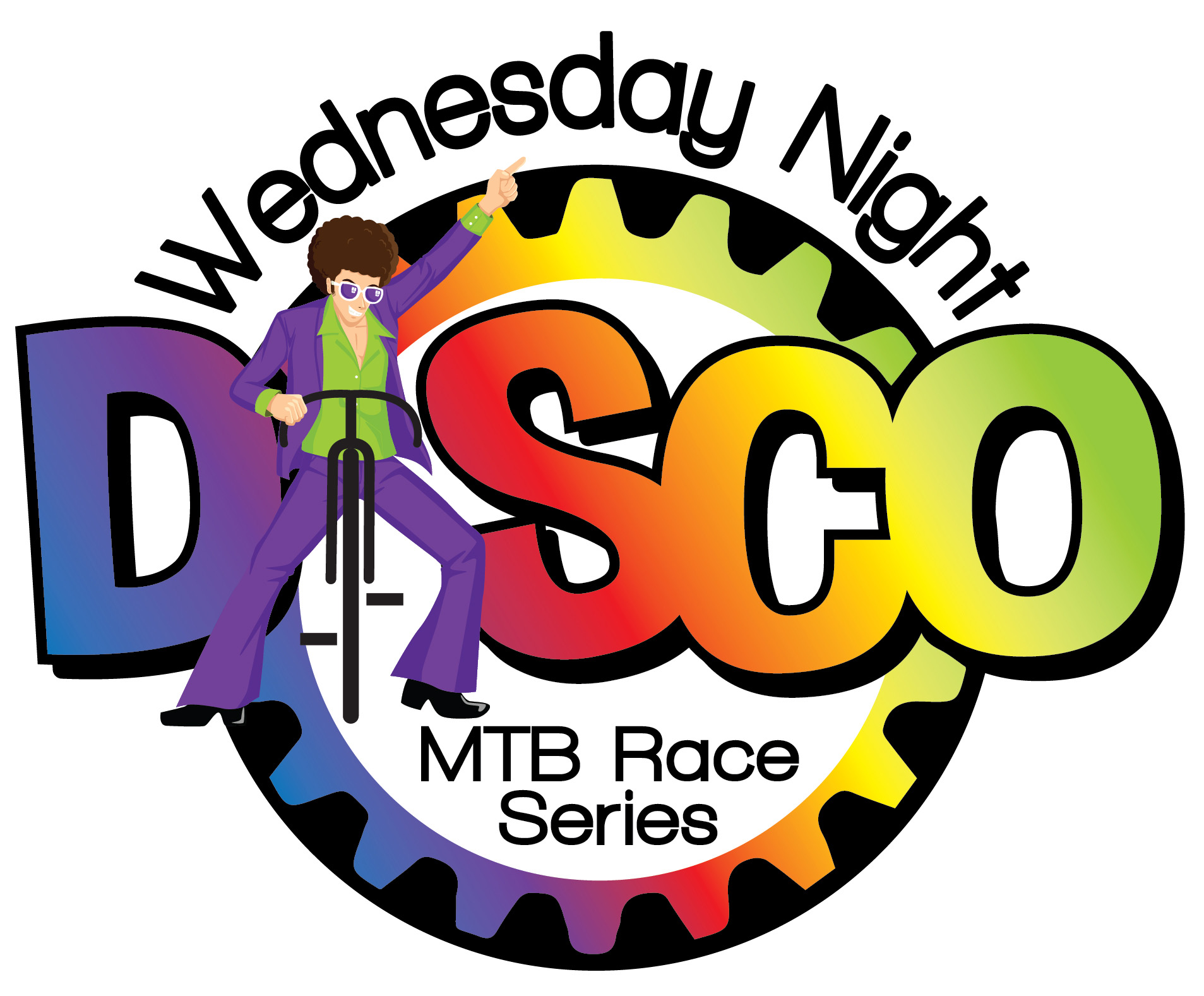 Wednesday Night Disco Mountain Bike Race Series Logo