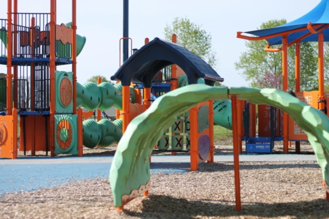 Climbing features at Countryside Park