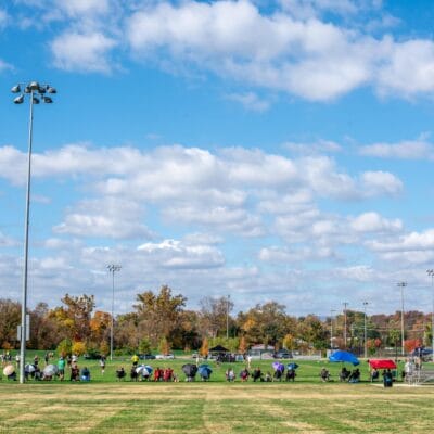 Fall Soccer game at River's Edge Park North Roanoke, Virginia