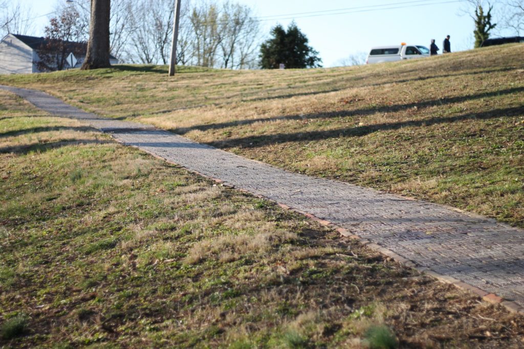 Pathway that was replaced in Melrose Park - Before photo