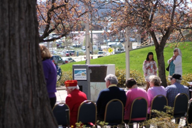 Vietnam War Memorial in Lee Plaza in March, 2017