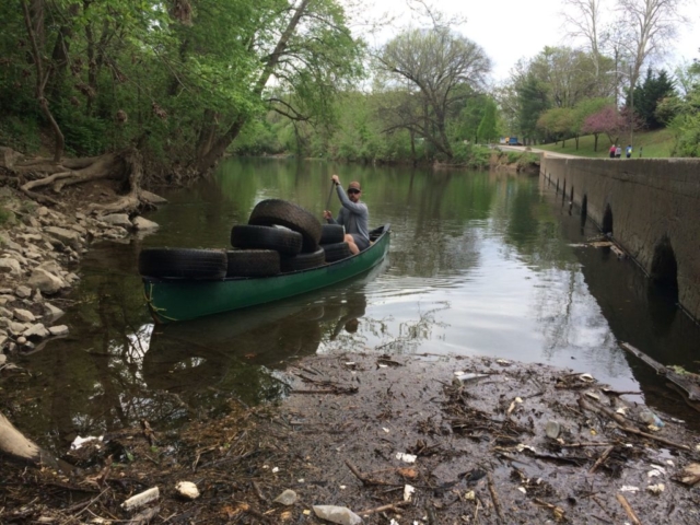 Tires Found in Roanoke River