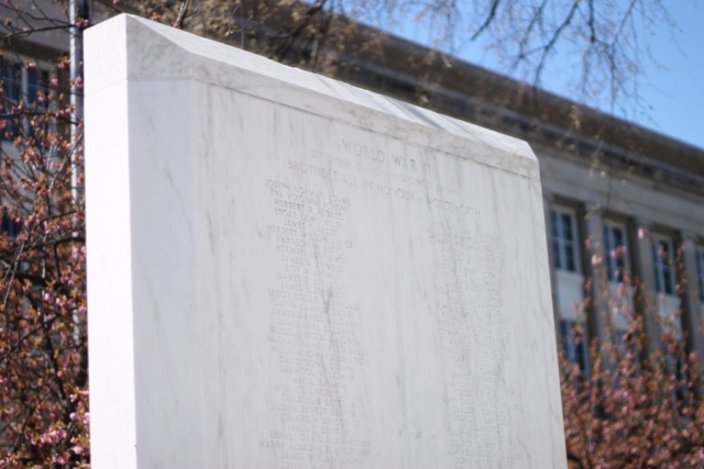 World War II Monument in Lee Plaza