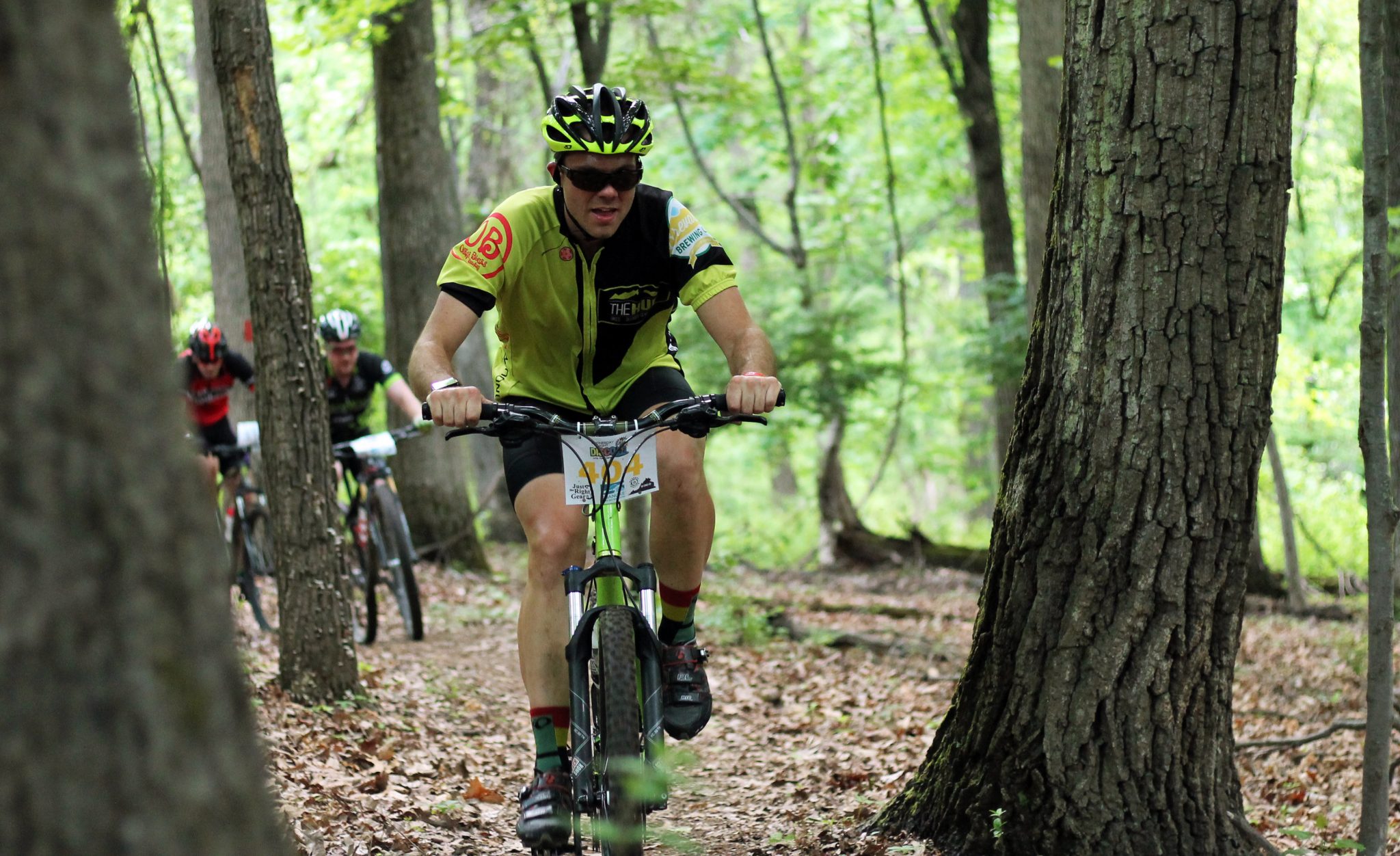Sidewinder mountain biking trail in Mill Mountain Park in Roanoke