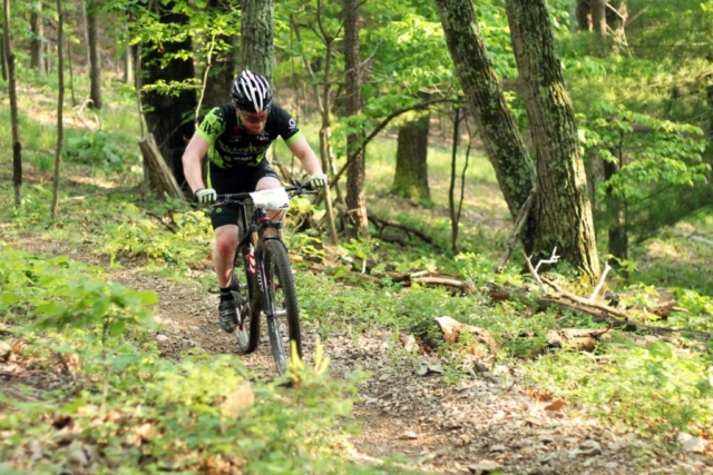 Evening mountain bike ride in Roanoke