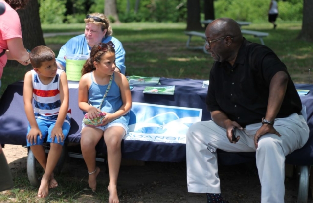 Mayor Sherman Lea at Kids to Parks Day