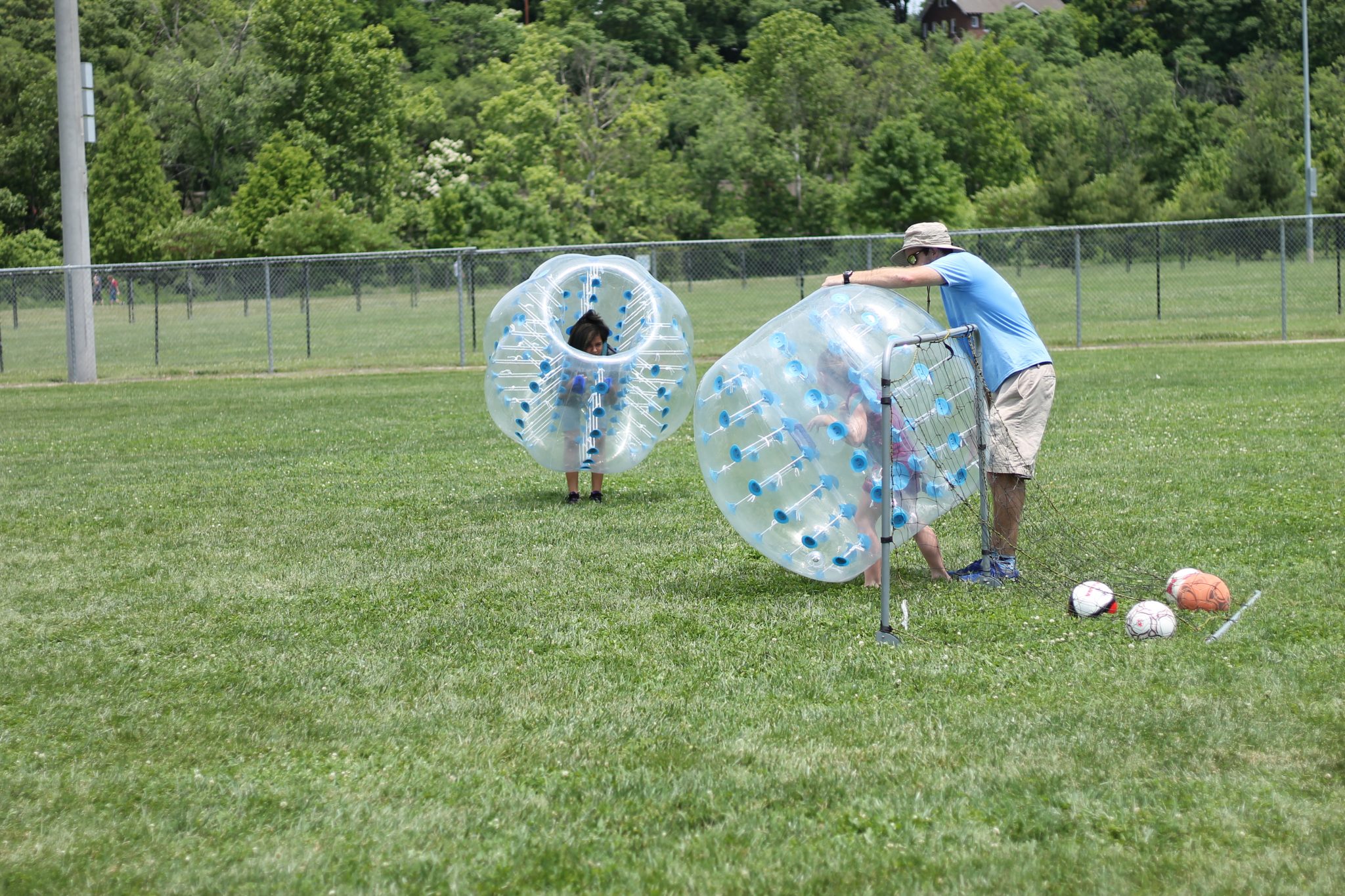 Bubble soccer at Roanoke Kids to Parks Day Festival