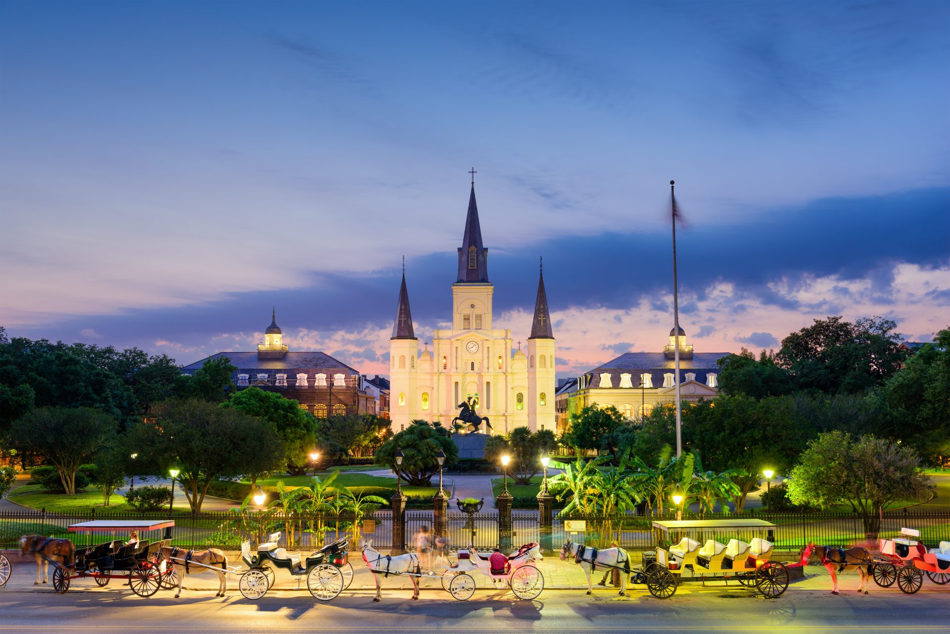 St. Louis Cathedral in the French Quarter in New Orleans