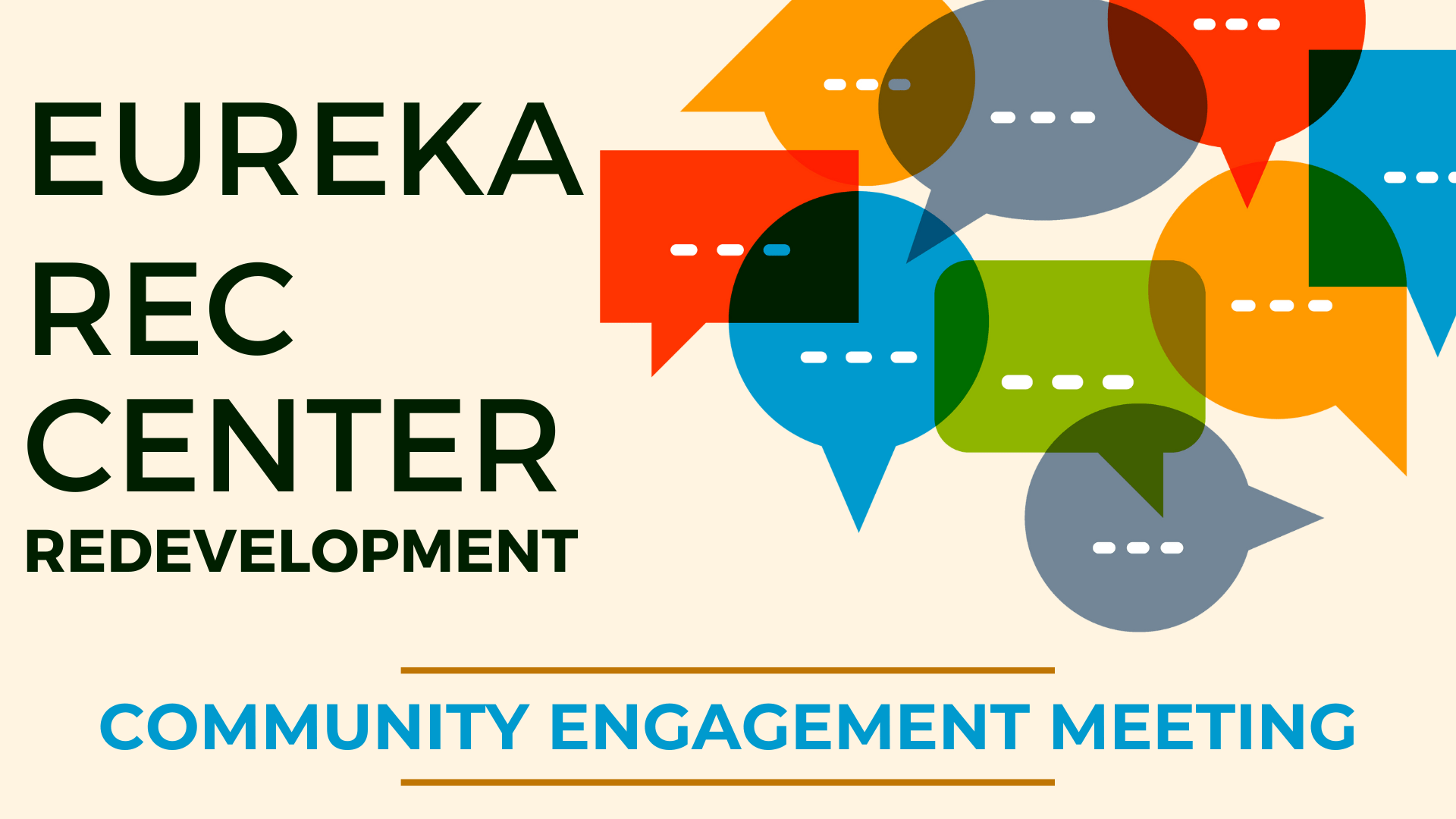 Eureka Rec Center Flyer Facebook Event Cover
