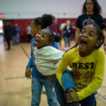 CIAA Athlete visit at Eureka Rec Center