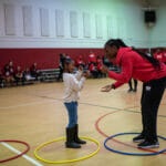 CIAA Athlete visit at Eureka Rec Center