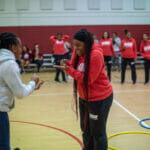 CIAA Athlete visit at Eureka Rec Center