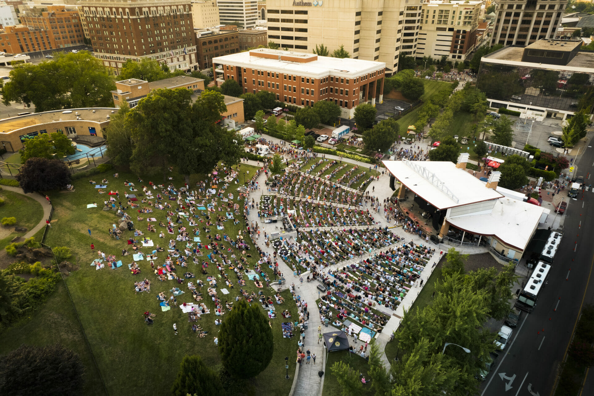 Elmwood Amphitheater Drone