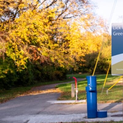 Lick Run Greenway in Brown Robertson Park LickRun Brown RobertsonPark FallLeaves 376