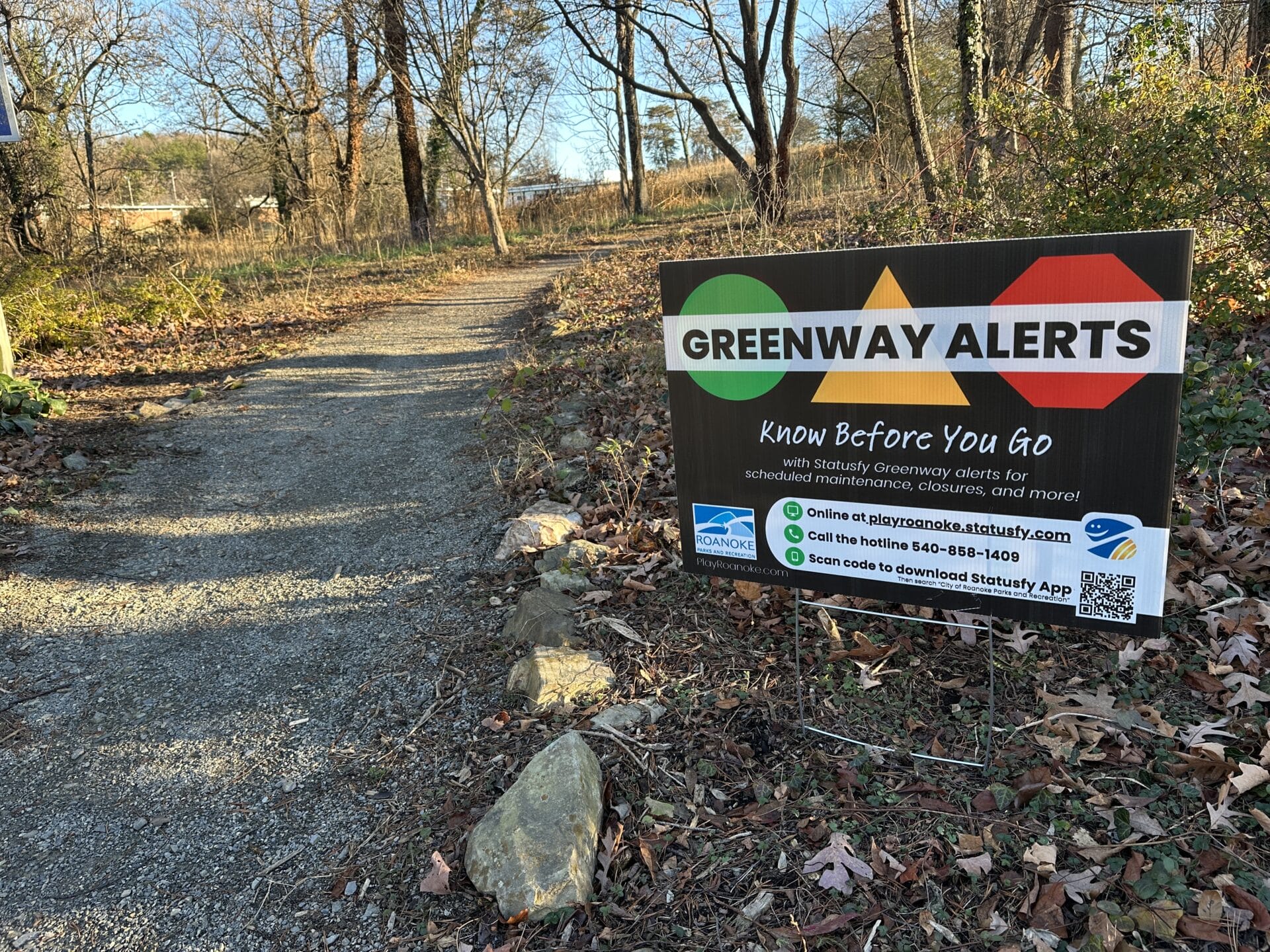 Statusfy Yard Sign Murray Run Greenway