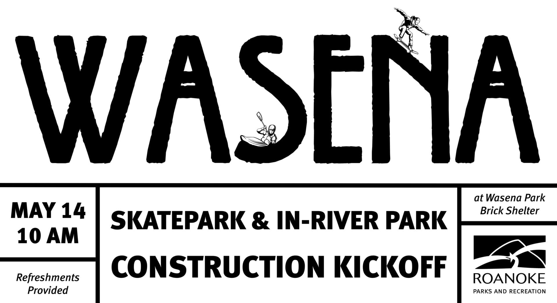 wasena skate in river park kickoff
