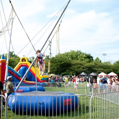 Freedom Festival and Fireworks Roanoke Free Trampoline at Freedom Festival in Roanoke Virginia