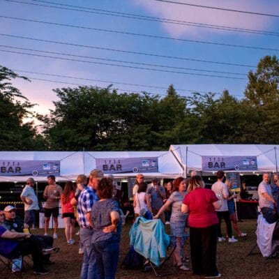 Freedom Festival and Fireworks Roanoke Crowd and Tents at Freedom Festival in Roanoke