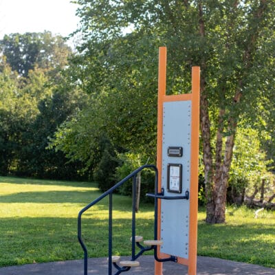 Countryside Park Greenway and Trails Exercise station along park path