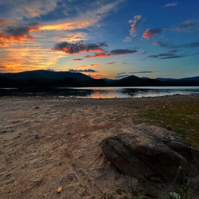 Carvins Cove at Sunset view of carvins cove at sunset from the waters edge