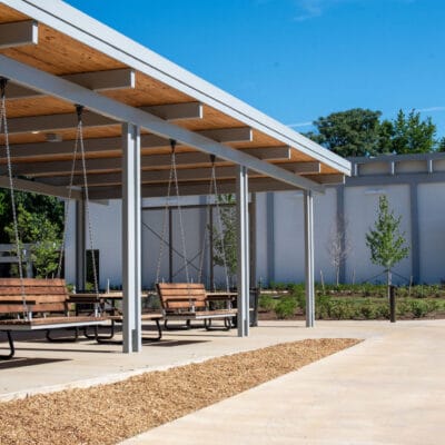 Swings and Picnic Tables at Eureka Park shelter EurekaRec06.26 242