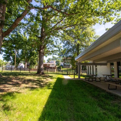 Eureka Recreation Center classroom outdoor space and patio EurekaRec06.26 536