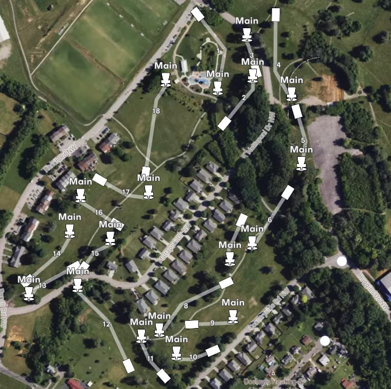 countryside disc golf map countryside disc golf map